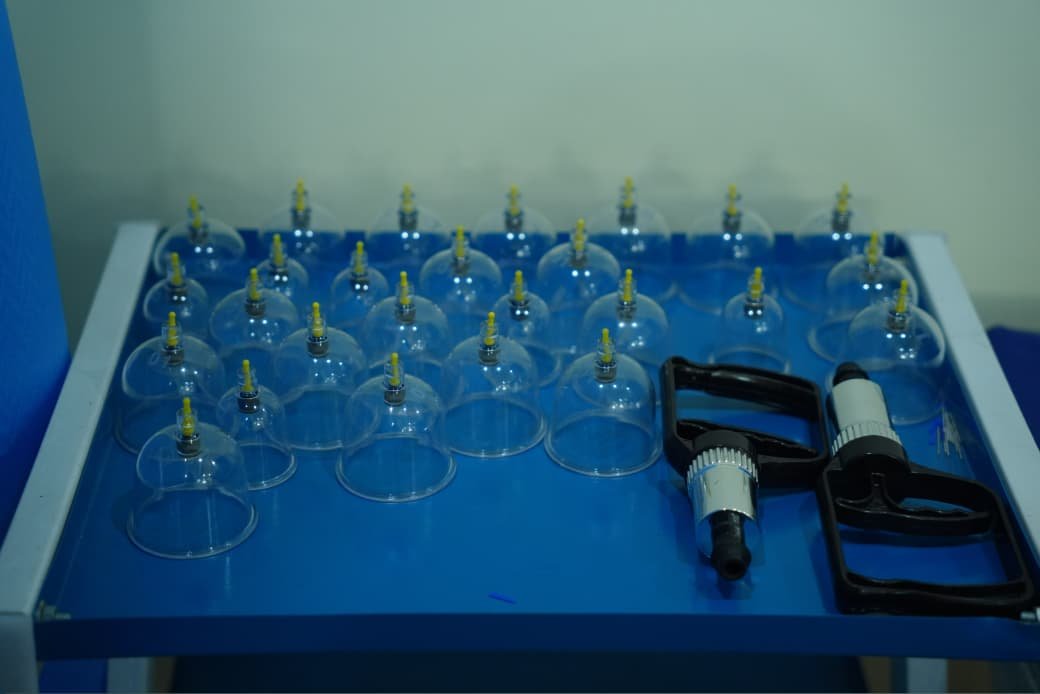 Professional cupping therapy equipment set